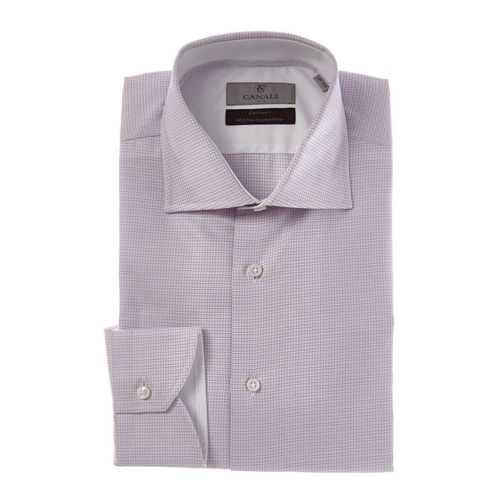 Canali Mens  Dress Shirt, Pink